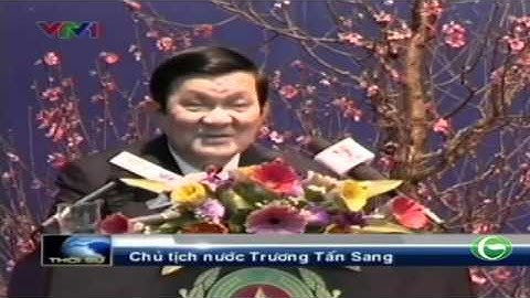 Chủ tịch nước Trương Tấn Sang chúc Tết Công an TP Hà Nội