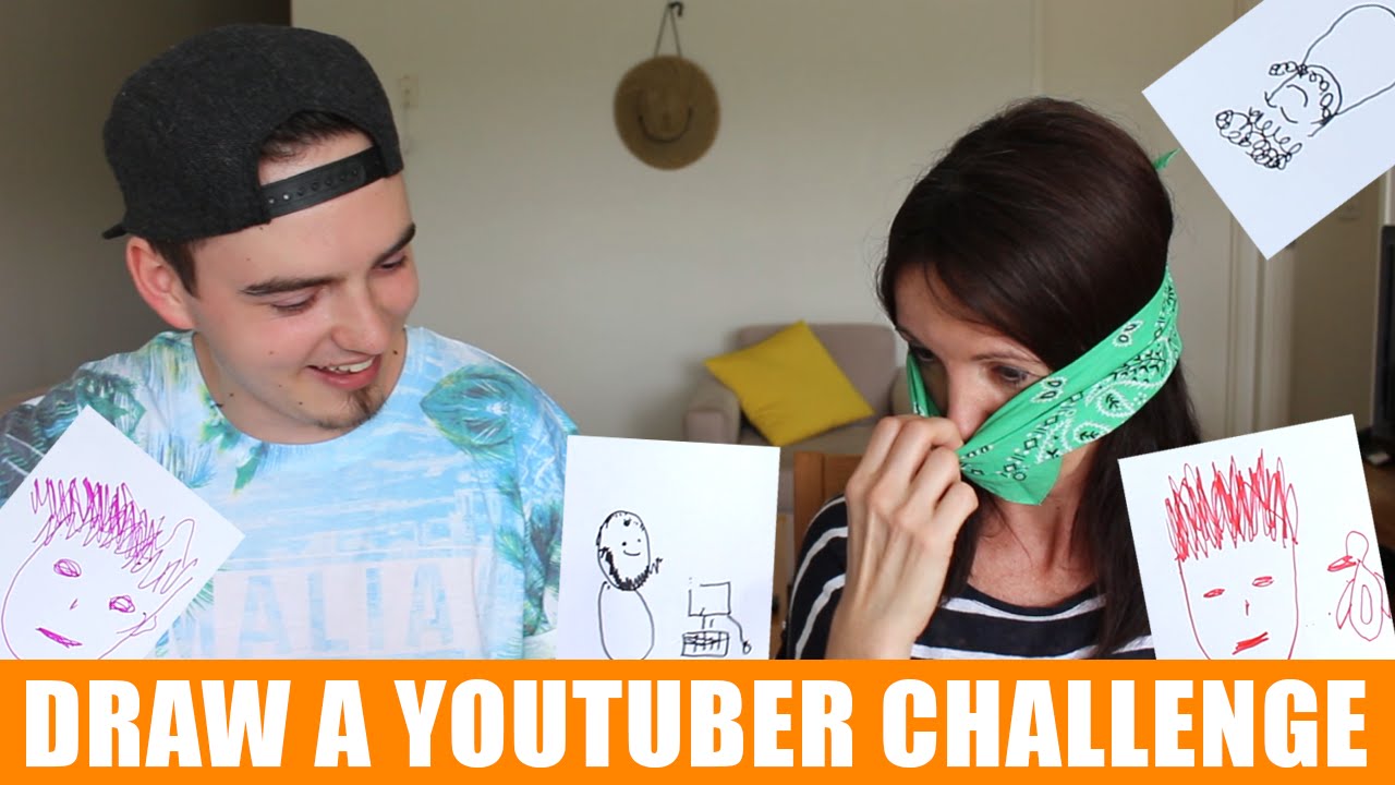 DRAW A YOUTUBER CHALLENGE Z MAMA! - YouTube