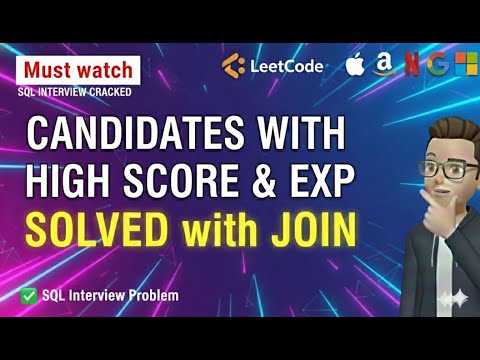 SQL Interview Question (Amazon Asked): LeetCode 2041 Explained Simply#sqlinterviewquestions