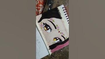 #watercolor #radha #krishna #radhakrishna #shorts #eyes #subscribe