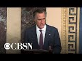 Senator Mitt Romney calls on colleagues to tell voters the truth