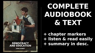 Democracy and Education (1/2) ⭐ By John Dewey. FULL Audiobook