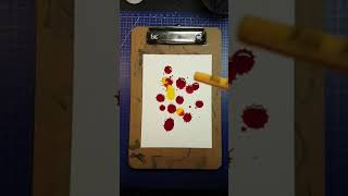 Inktober Day 25 Splat | Ink Drop Abstract Fun #Inktober #shorts