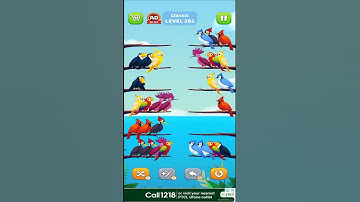 Bird Sort Puzzle l Classic Level 282 l Bird Sort Color Puzzle l Bird Sort Puzzle Challenge #gameplay