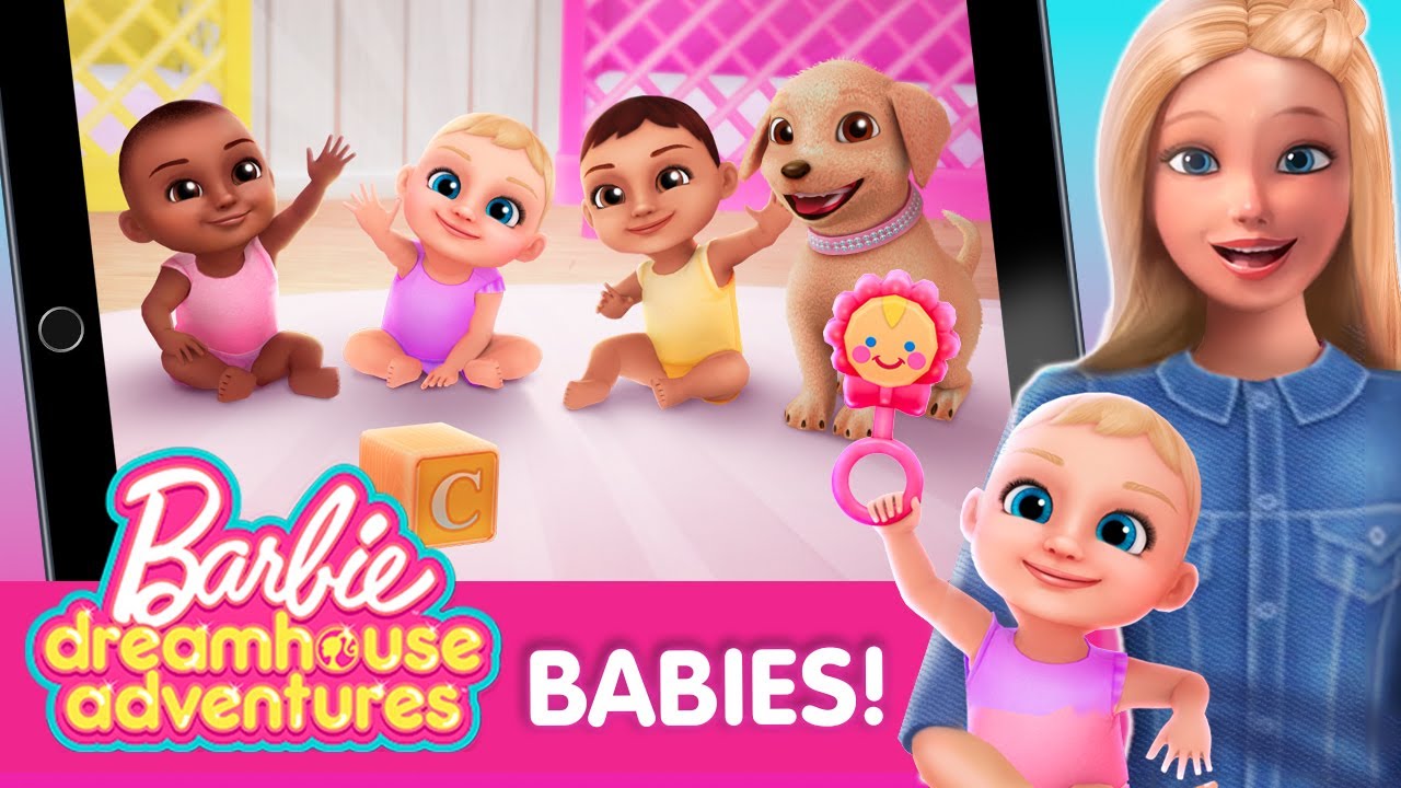 BABIES AT THE DREAMHOUSE!  Barbie Dreamhouse Adventures 