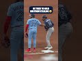 Vladimir Guerrero Jr. tried his best to keep him at first 🤣