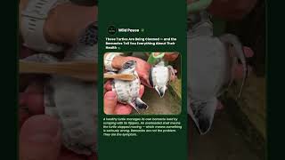 The Amount of Barnacles on a Sea Turtle Tells Rescuers Exactly How Sick It Is #shorts #turtle