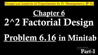 2k Factorial Design Problem in Minitab with Regression Analysis and Effects Plot  Interpretation