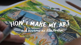 How I make my art + How I became an illustrator | ART CHAT + PROCESS screenshot 4