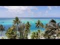 Flying drone in moorea