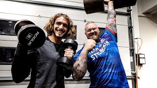 Training with the WORLD&#39;S STRONGEST MAN!