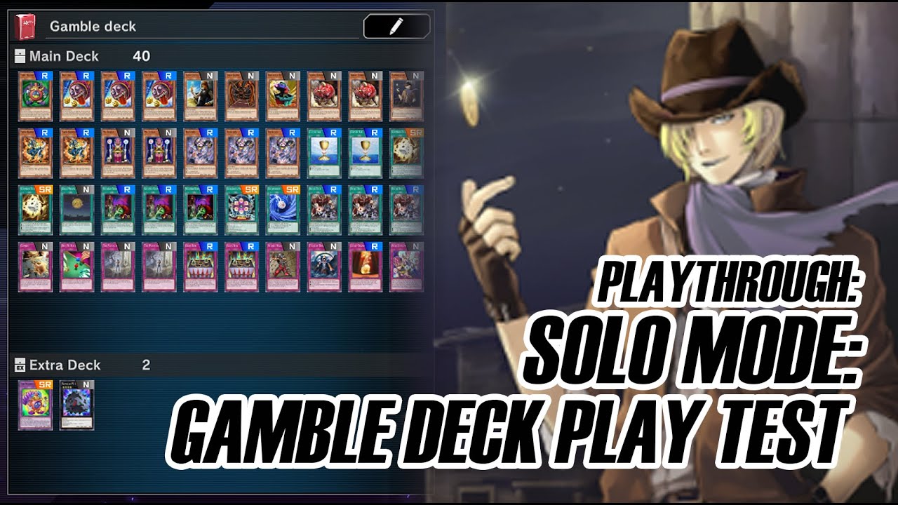 Yugioh! Master Duel(SOLO MODE): Gamble Deck Play Test Yugioh! Master Duel(SOLO MODE): Gamble Deck Play Test