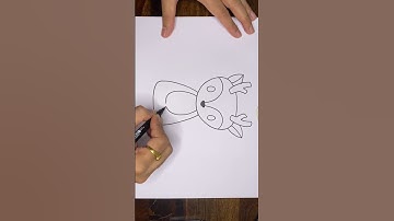 How to draw simple deer | Free drawing tutorials @likeokplease #shorts #youtubeshorts #fyp