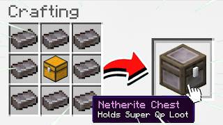 Minecraft But CUSTOM CHESTS Give INSANE LOOT…