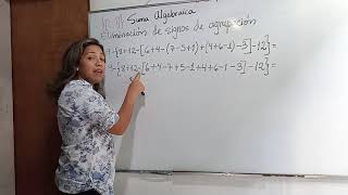 Suma Algebraica Con signos de agrupación Suma Algebraica Con signos de agrupación