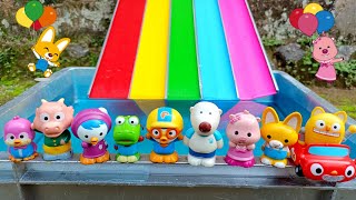 Pororo Bermain Air Perosotan Warna Warni Bersama Loopy, Crong, Poby, Edi, Patty, Rody, Tongtong