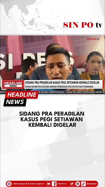 Sidang Pra Peradilan Kasus Pegi Setiawan Kembali Digelar #sinpotv #short #sidangpraperadilan #pegi