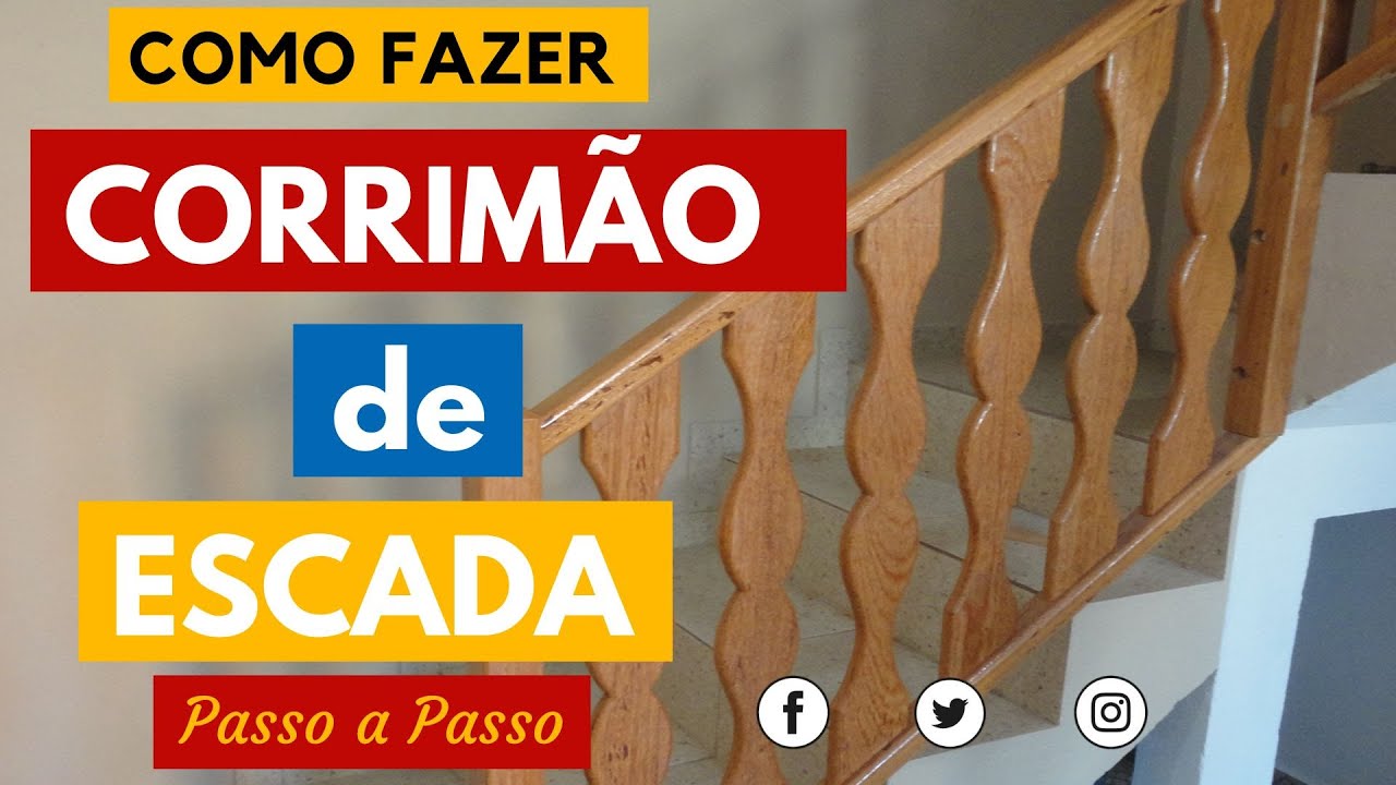 Como Fazer Corrimão de Escada de Madeira