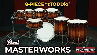 Pearl Masterworks 8-Piece Drum Set Demo - The "sTODDio"