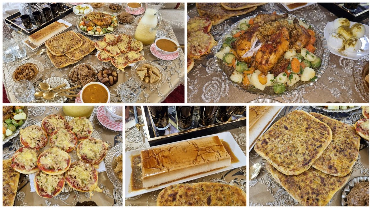 فطور أول رمضان عرضت على شيخي وجدت طبيلة متولة ومتنوعة مابين المالح والحلو بلا كثرة الوقوف في الكوزين