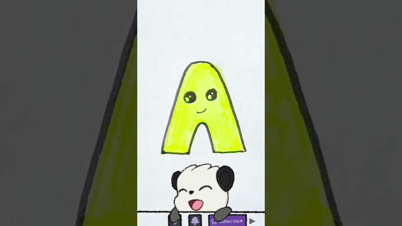 How to draw cute Kawai Alphabets  - Letters A & B in this video. 