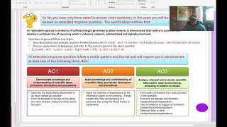 A Level Psychology - How to do Well in a 16 Mark Extended Qu