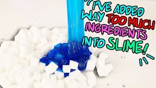 ADDING TOO MUCH INGREDIENTS IN SLIMES! way too much cubes! Slimeatory #437