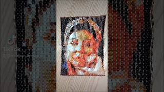 #art #beadportrait #ميرهان_حسني #صفصف_العمده #جعفر_العمدة