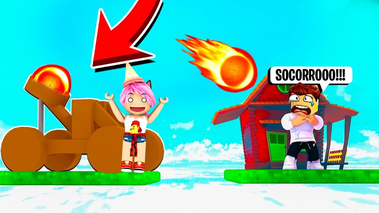 CATAPULTA DE LA RISA 😂 ELIGE LA CASA LOCA de ROBLOX