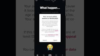 My tiktok account has been deleted... 😭