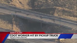 CDOT worker hit by truck on I-70, driver arrested: CSP