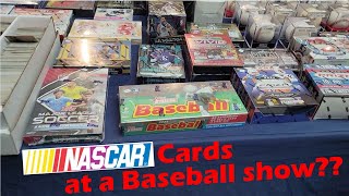 Can I find NASCAR cards at my local card show?