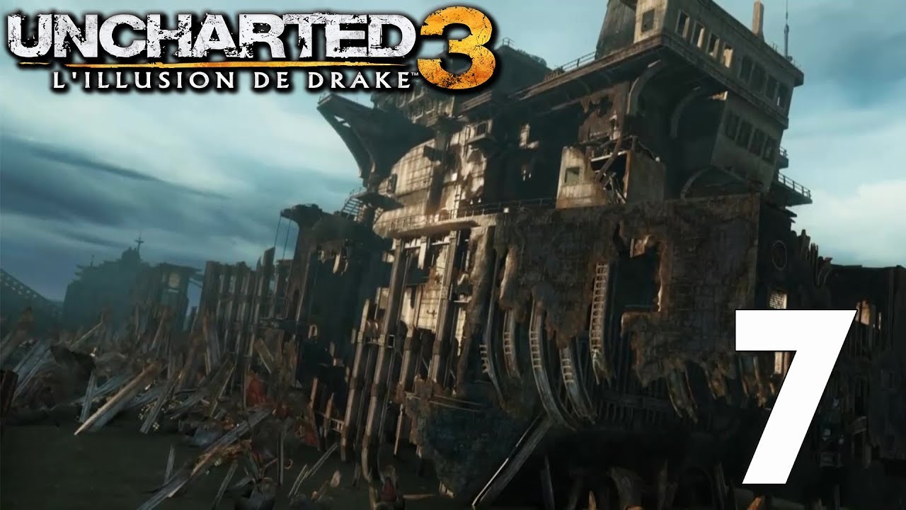 T-shirt Officiel Uncharted 3 : L'illusion De Drake - Taille L - Noir - Neuf Avec étiquettes