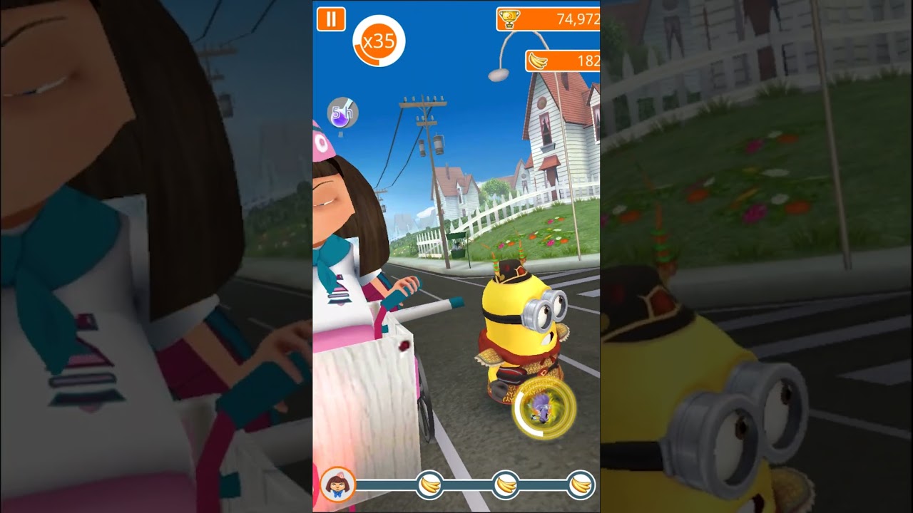 Monkey King minion vs Meena ! Throwing Cookie Bots in Boss fight 