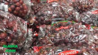 GRAPE PRICES - Anchorage Alaska - Carrs Safeway Grocery Store