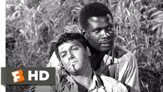 The Defiant Ones (1958) - Chasing the Train Scene (9/9) | Movieclips