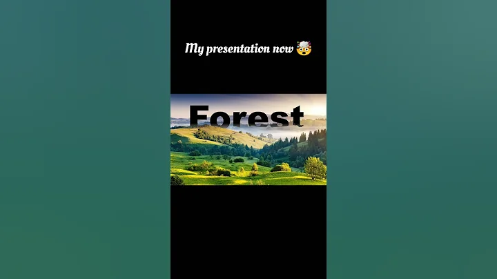 forest presentation  #powerpoint #skills #design  #powerpointpresentation