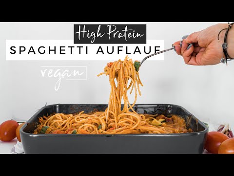 High Protein SPAGHETTI AUFLAUF | Dauert nur 5 MINUTEN | Vegan