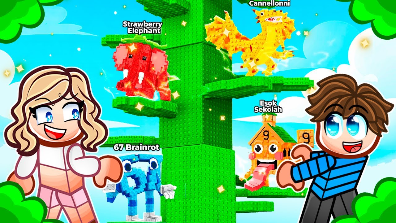 Vi Gror En Kæmpe Beanstalk For Brainrots!