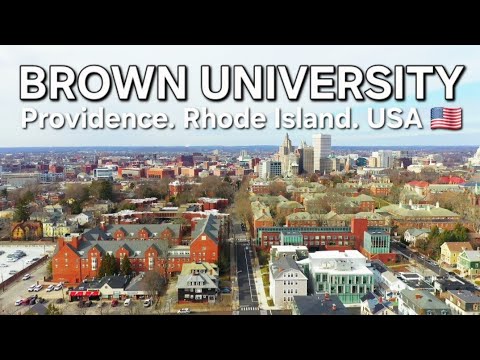 Brown University, Providence RI USA, drone footage of Rhode Island, Brown University drone footage