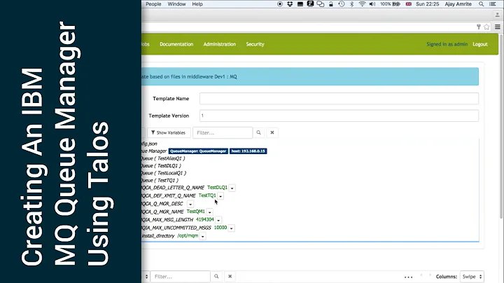 Creating an IBM MQ Queue Manager using Talos
