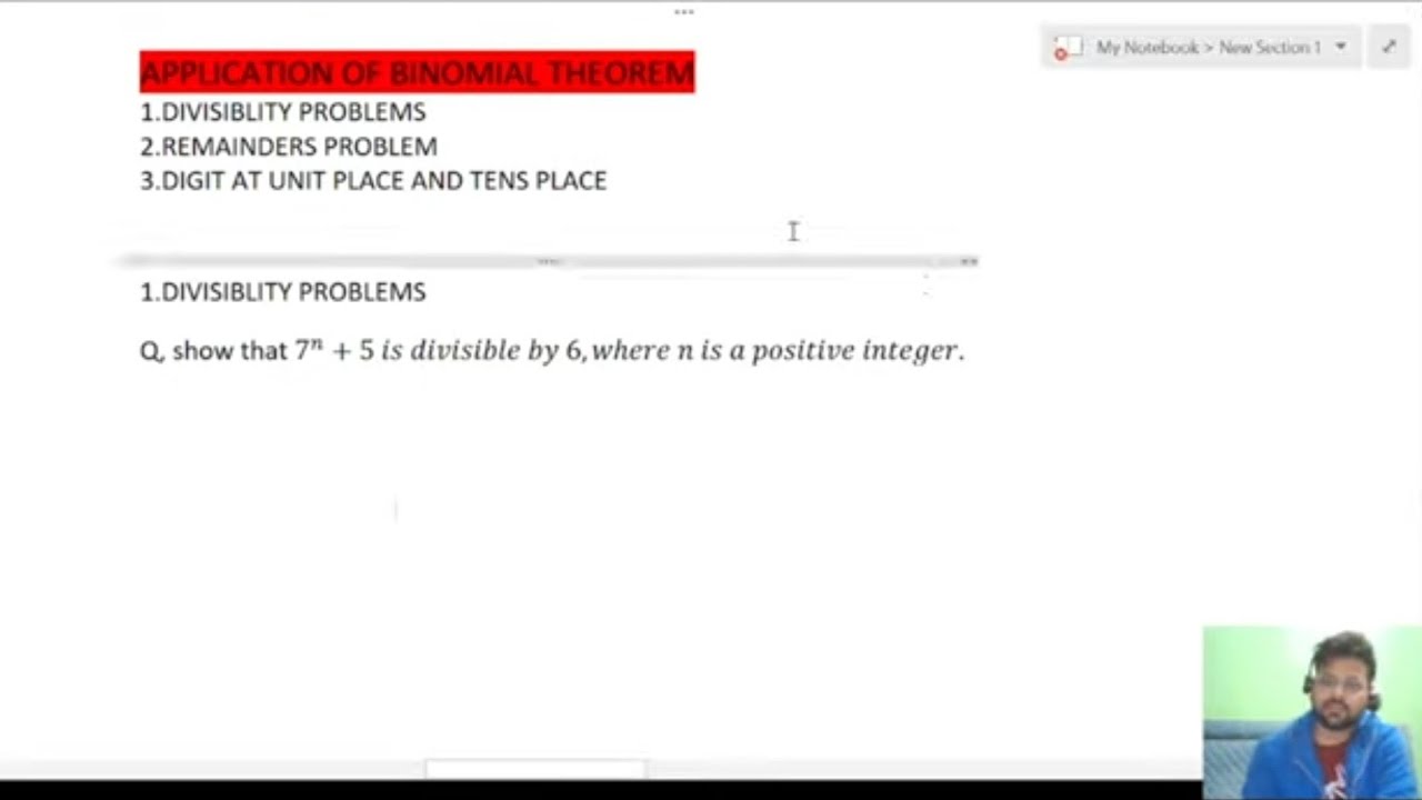 Divisiblity problem binomial theorem IIT JEE by deepak kumar.