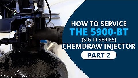 How to Service the 5900-BT (Sig III Series) Chemdraw Injector Part 2