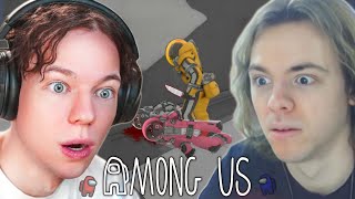ФРЕДЖ, ФЫВФЫВ, СОСИСКА и ФИР ИГРАЮТ в АМОНГ АС от ПЕРВОГО ЛИЦА! 🤣