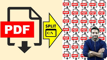 🔥 How to Split pdf file using cmd | in Hindi