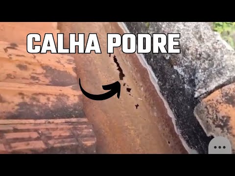 Como recuperar uma calha enferrujada