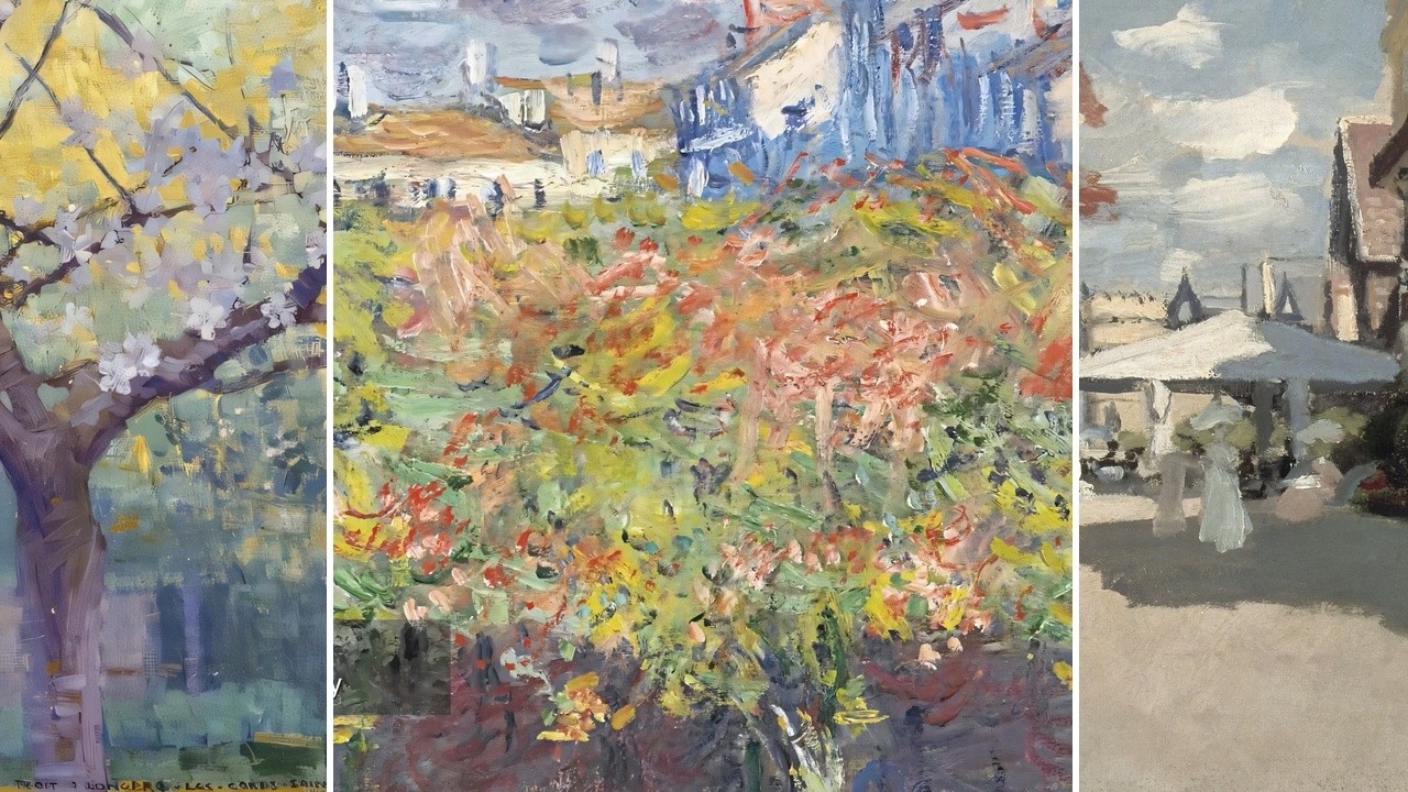Fine Art TV — Silent Art Gallery · August 1 Night | Monet · The Lime Trees At Poissy & others