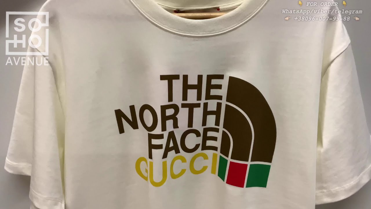 Gucci The North Face x Gucci T-shirt - YouTube