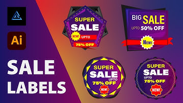 How to Create Stunning Sale Tags Designs in Adobe Illustrator | adobe illustrator tutorials