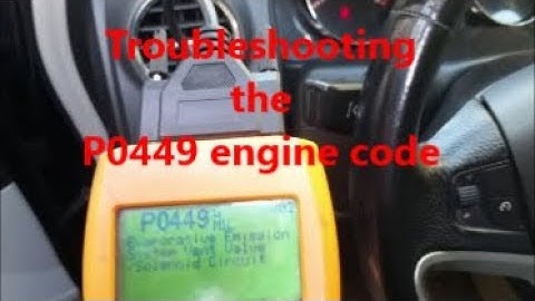 Troubleshooting P0449 code for 2009 Saturn Vue